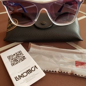 RAY-BAN BLAZE WAYFARER SUNGLASSES IN BLUE